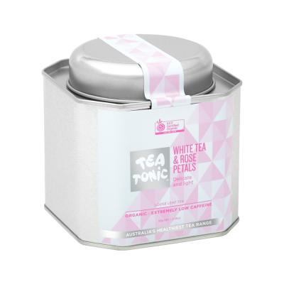 Tea Tonic Organic White Tea & Rose Petals Tea Caddy Tin 85g
